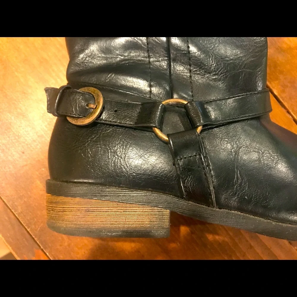 Vintage Faux Leather Riding Boots - Picture 5 of 8
